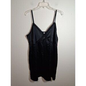 NWT Colsie Slip Underwear Lingerie Black Satin Size XL
